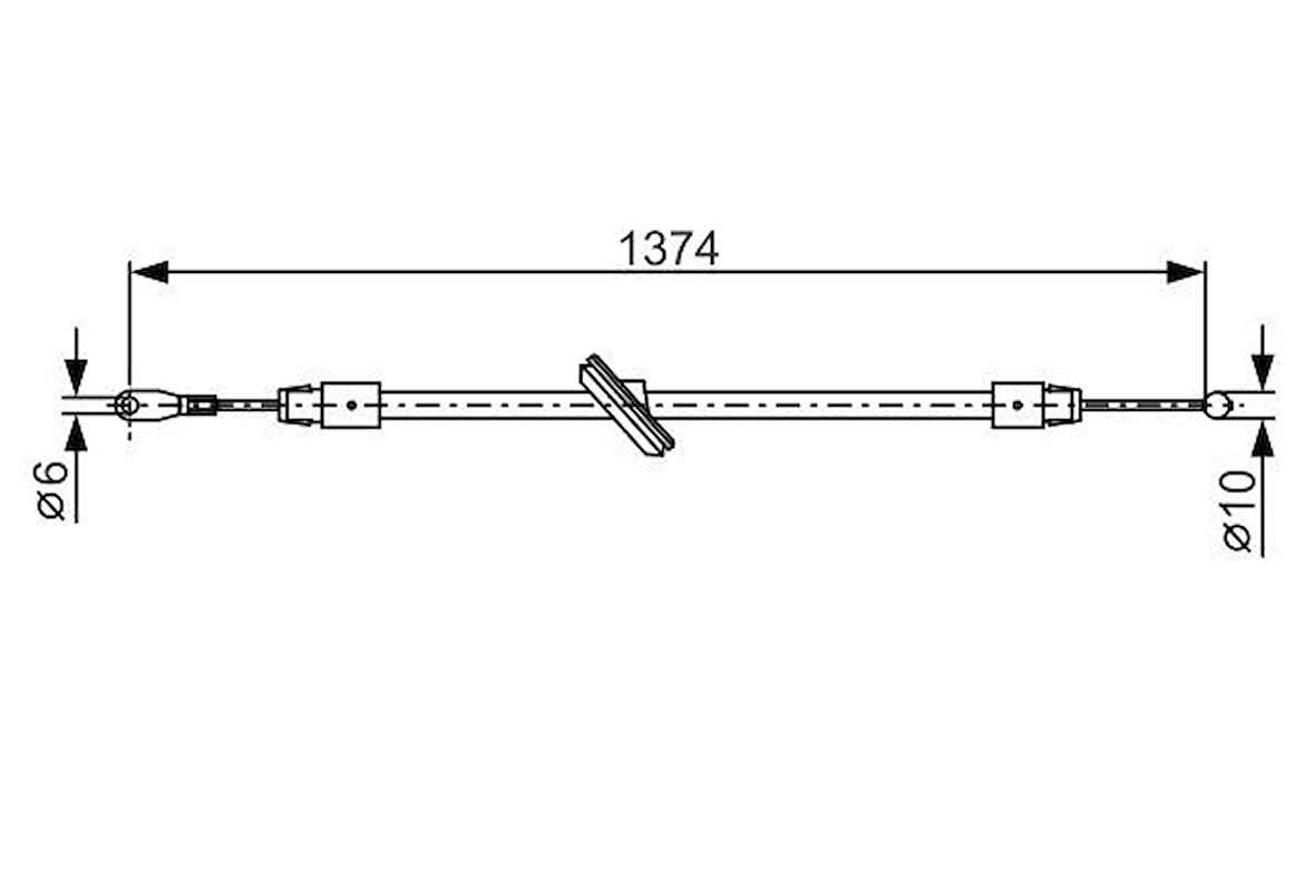 FREN HALATI ON MERCEDES SPRINTER B906 . VW CRAFTER 1930-1935-50 1374MM A9064202885 2E0609701AN