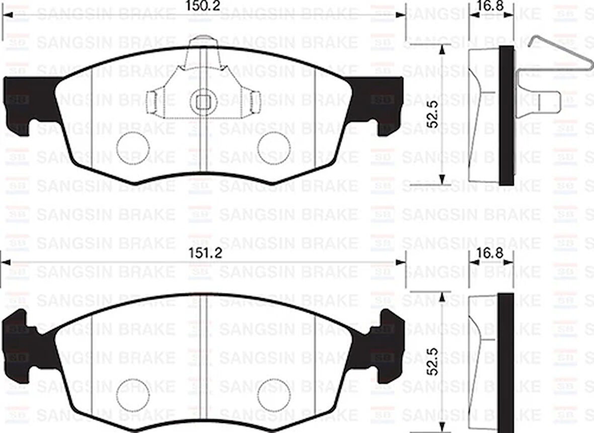 ÖN FREN BALATA FIAT PALIO WEEKEND 96- / ALBEA 01- / DOBLO 00- 9949125 77362180 WVA20907