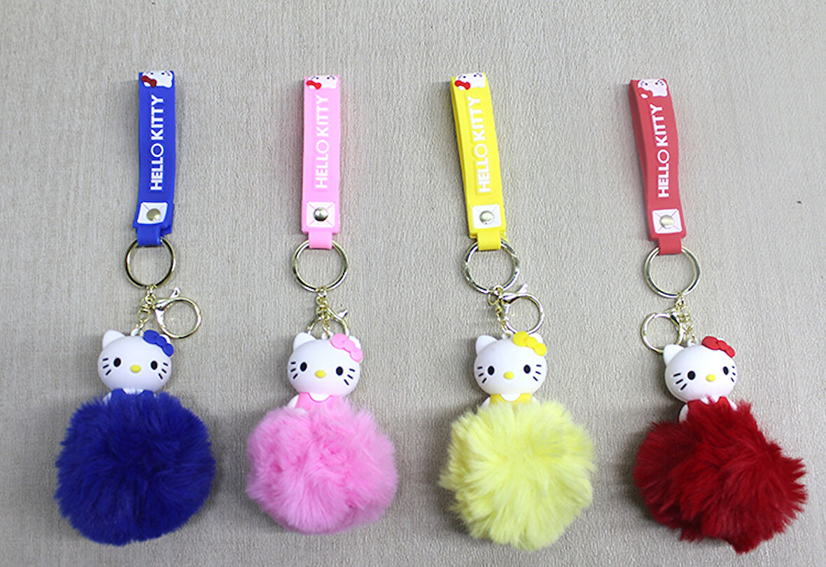 Ponponlu Hello Kitty Anahtarlık 