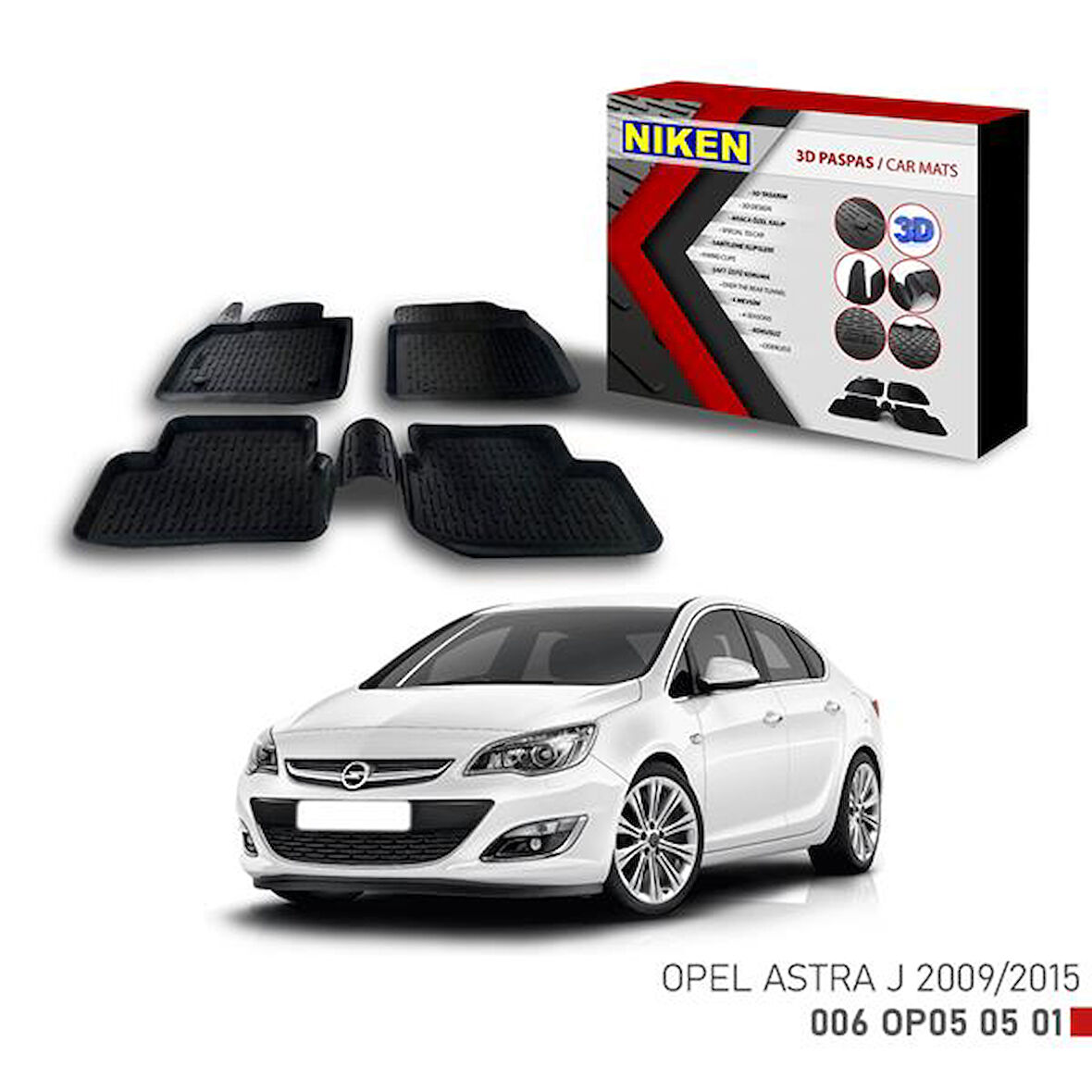 3D PASPAS OPEL ASTRA J 2009-2015