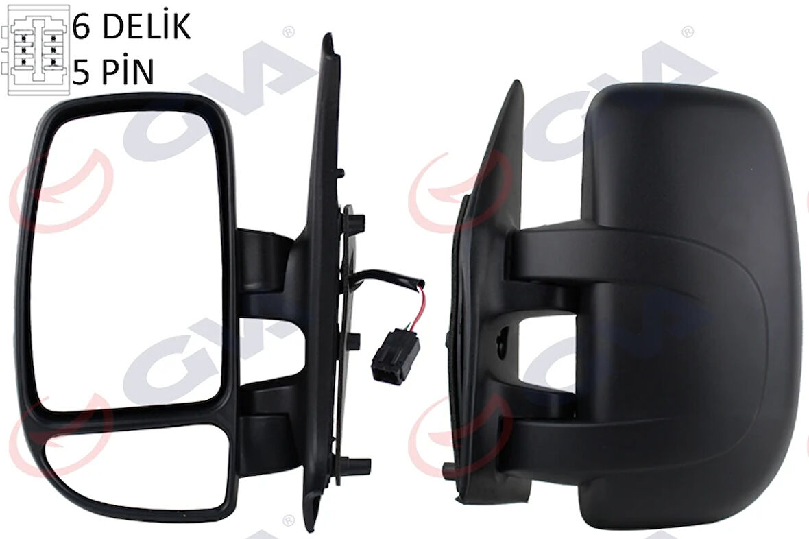 DIŞ DİKİZ AYNASI SOL MASTER 2 2001 MOVANO 2004 ELEKTRİKLİ ISITMALI KONVEKS 5 FİŞ VM-969EHL 5 FİŞ VM-969EHL 4415381 8200163449