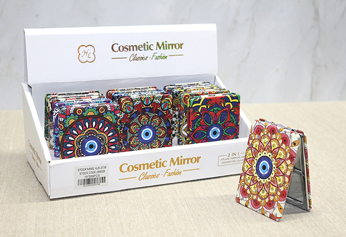 Taşlı El Aynası Dikdörtgen İnce Model 2 