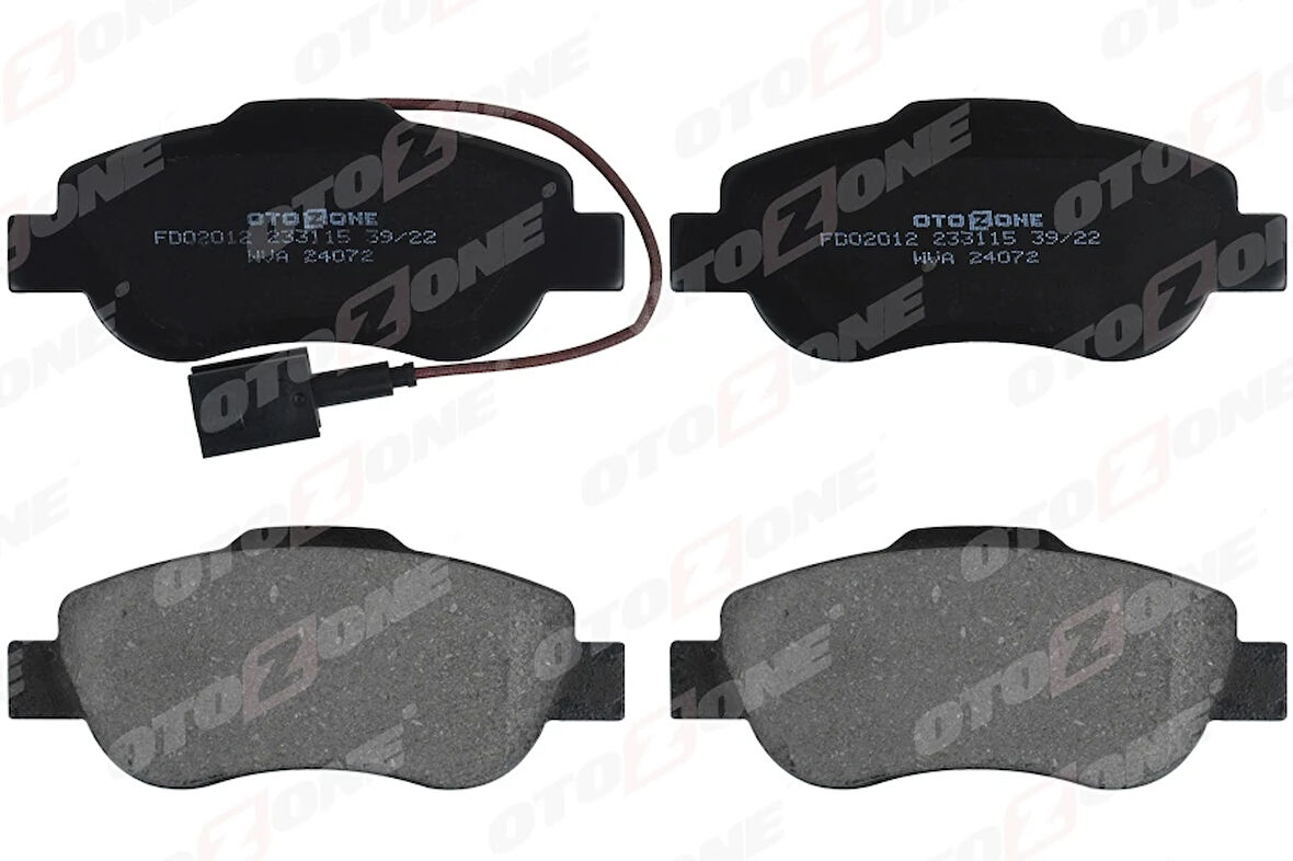 ÖN BALATA DOBLO 1.3-1.6-1.9 JTD 2002 FIORINO 1.3-1.4 MTJ 2008 FIAT 500 1.4 2007 7364636 77364637 9S512K021A