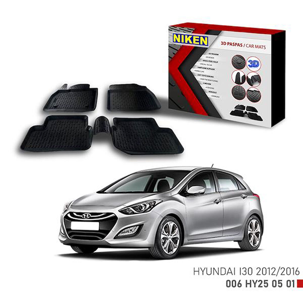 3D PASPAS HYUNDAI 130 2012-2016