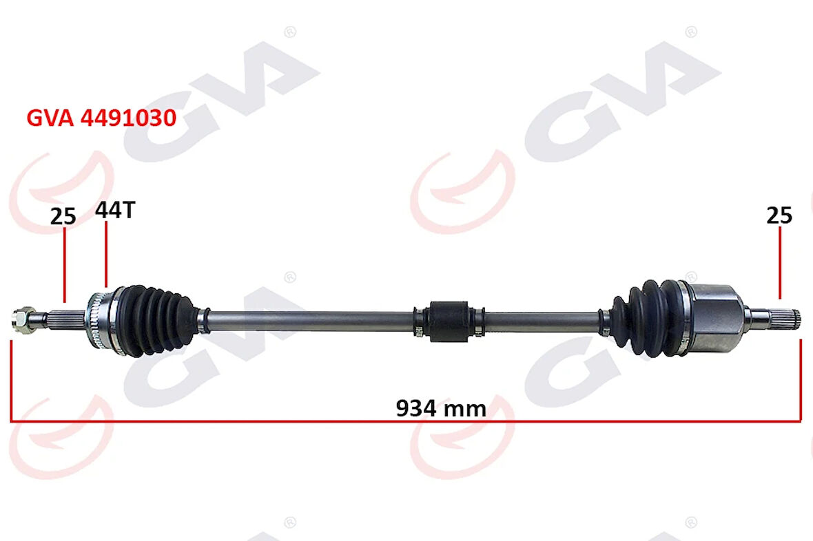 KOMPLE AKS SAĞ HYUNDAI ELANTRA 1.6L G4ED BENZINLI 16V OTOMATIK VITES 2001-2006 ABS LI 25X25 - ABS 44 DIŞ KOMPLE BOY 934MM 495002D112 495002D113