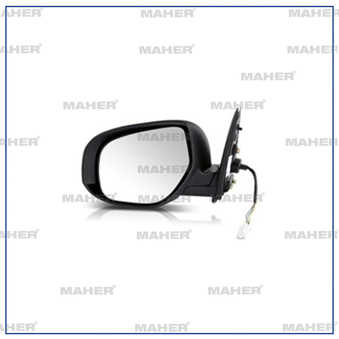 AYNA DIŞ DİKİZ L-200 2019-2023 ELEKTRİKLİ ISITMALI SİNYALLİ OTOMATİK KATLANIR 7 FİŞLİ KROM SAĞ 7632B692