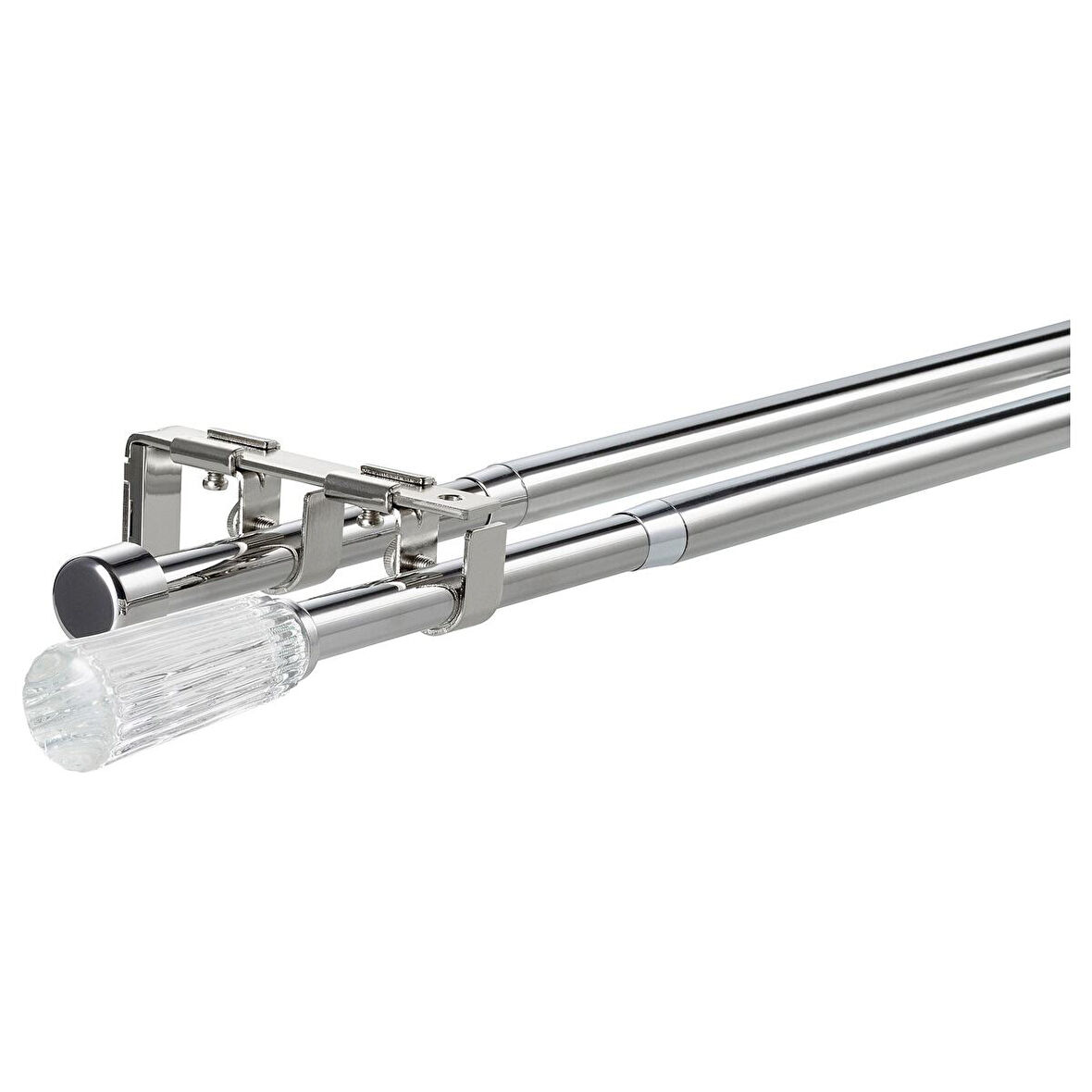 Perde çubuğu seti, lame, 120-210 cm 19 mm, ikili