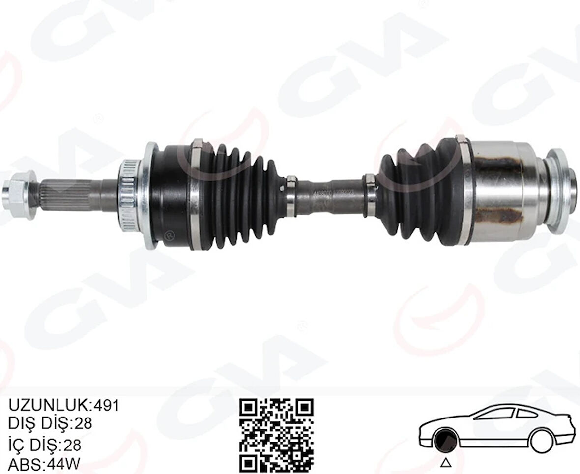 ÖN AKS KOMPLE SOL FORD RANGER 2.5TDCI - 2006-2012 MAZDA BT2500 2006-2011 4104 6M343B437CA 1454573 1447140