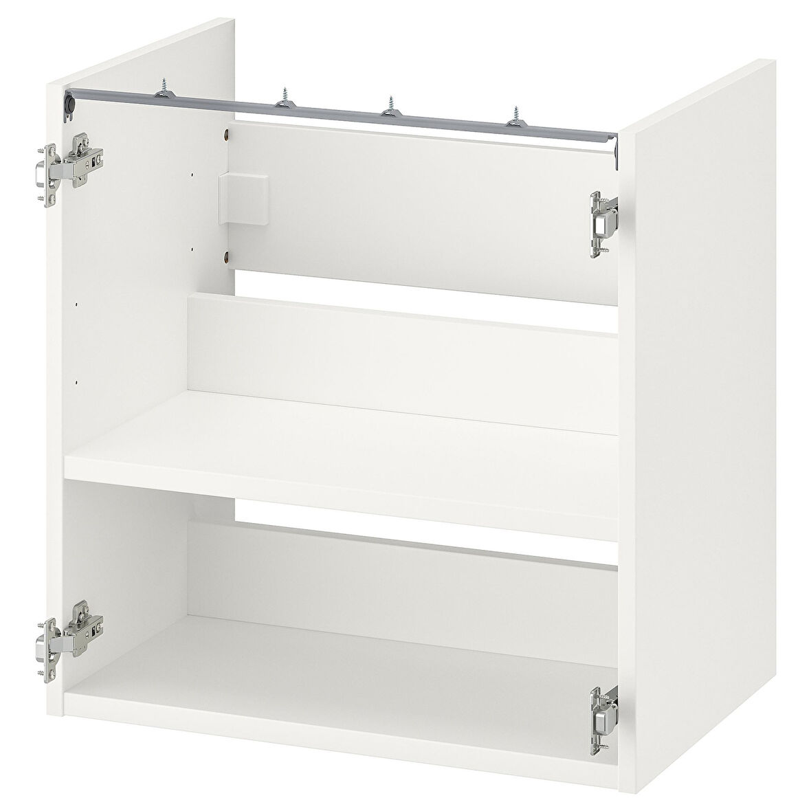 Lavabo alt dolabı iskeleti, beyaz, 60x40x60 cm, raflı