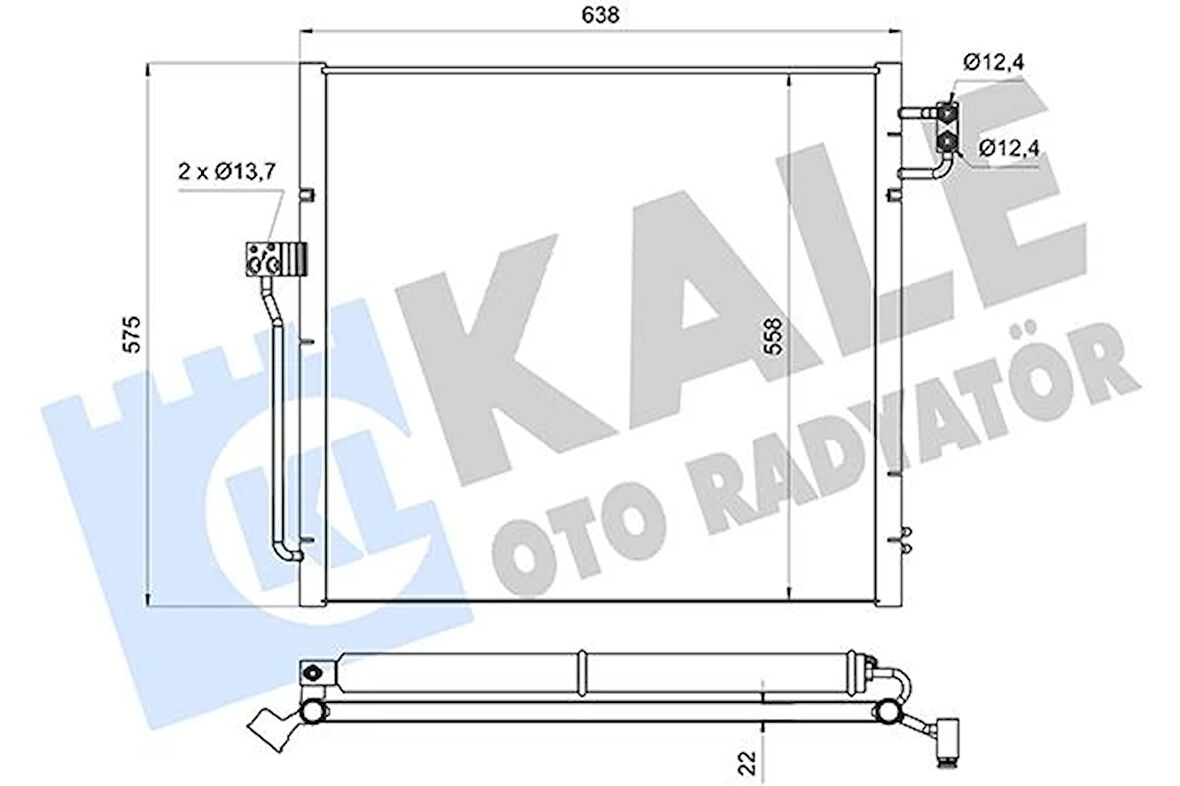 KLIMA RADYATORU MERCEDES W166 10166 C292 A0995000002