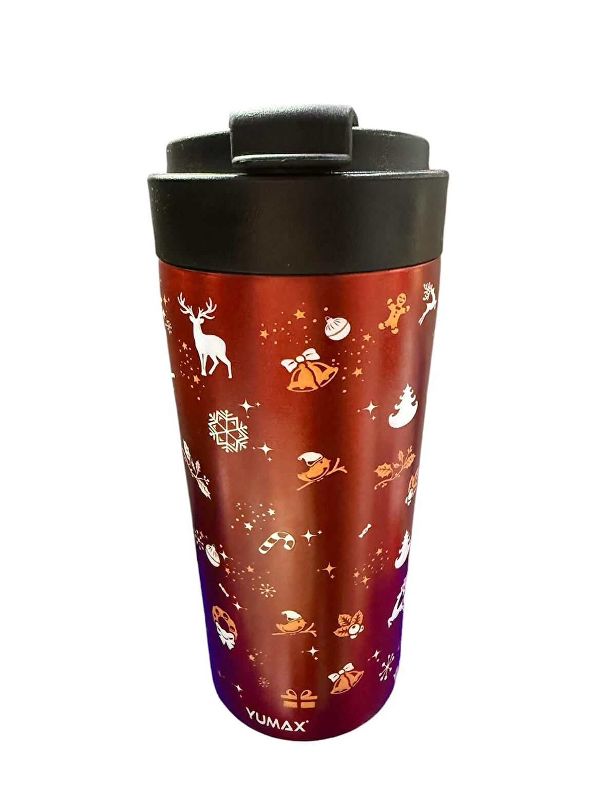 Çelik Mug termos 330 ml Sıcak Soğuk sızdırmaz özel tasarım uzun süre sıcak soğuk korumalı KIRMIZI