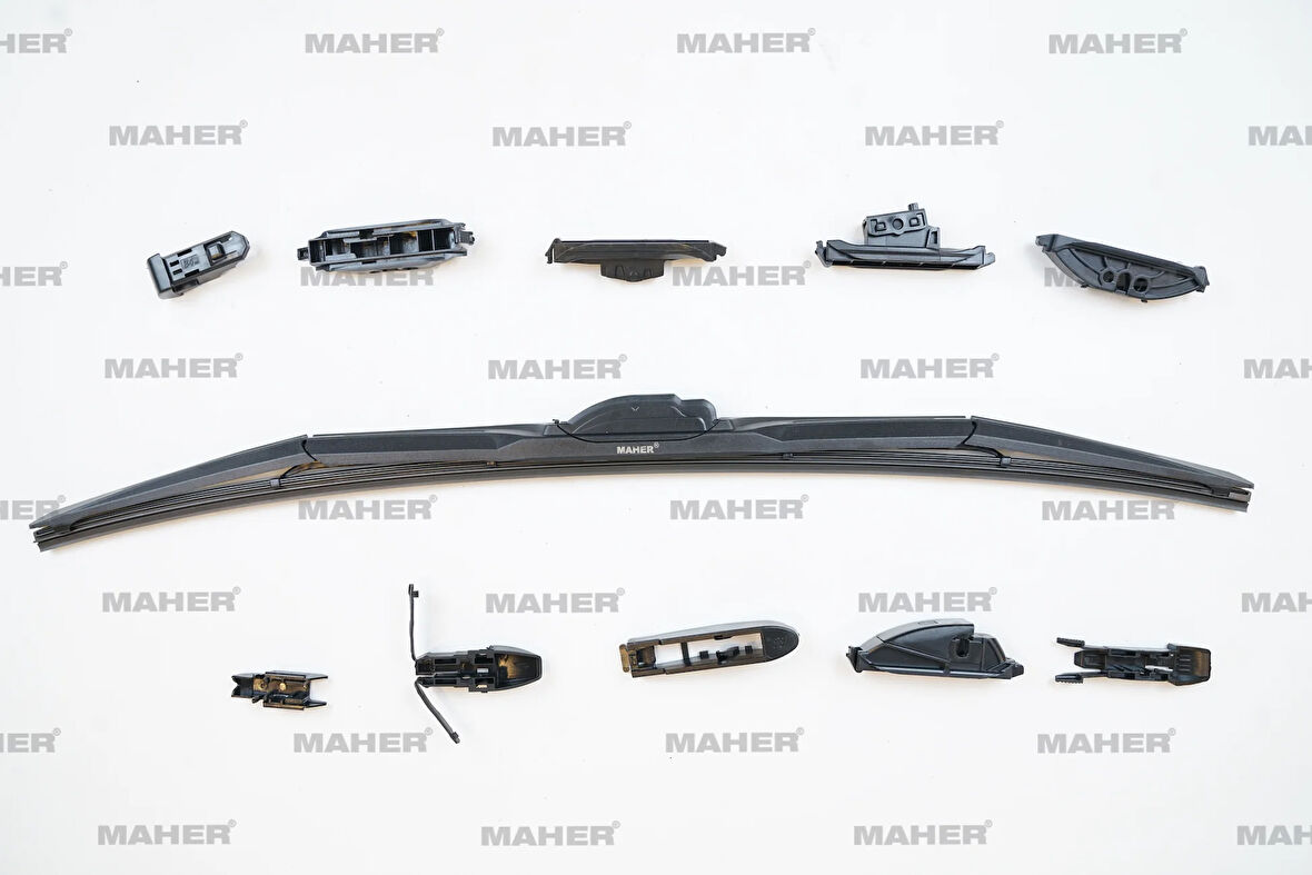 SİLECEK SÜPÜRGESİ TEK TİP ÜNİVERSAL 11 APARATLI 24 HYBRID (600MM) 29954