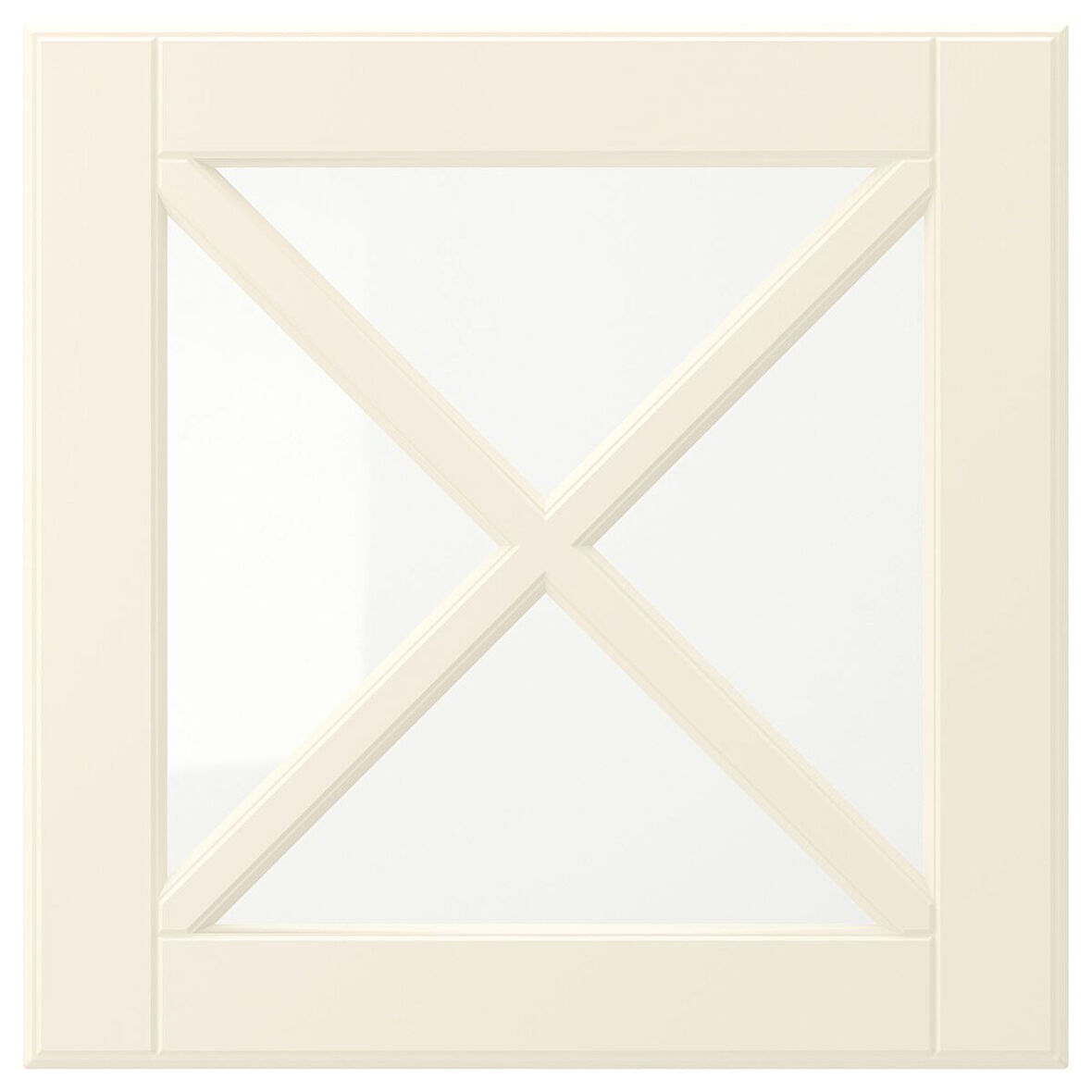 Cam kapak, kırık beyaz, 40x40 cm