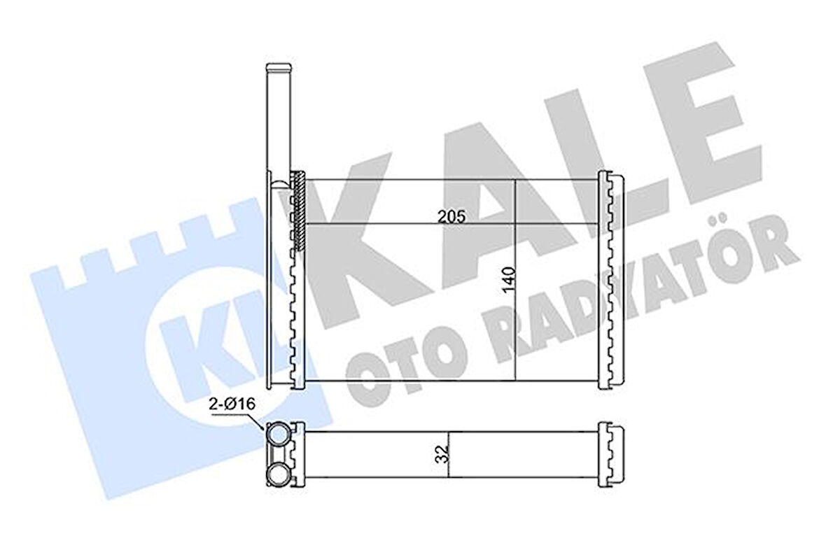KALORİFER AL/MKNK FIESTA 3 1654646 6775553 89FG18B539AA