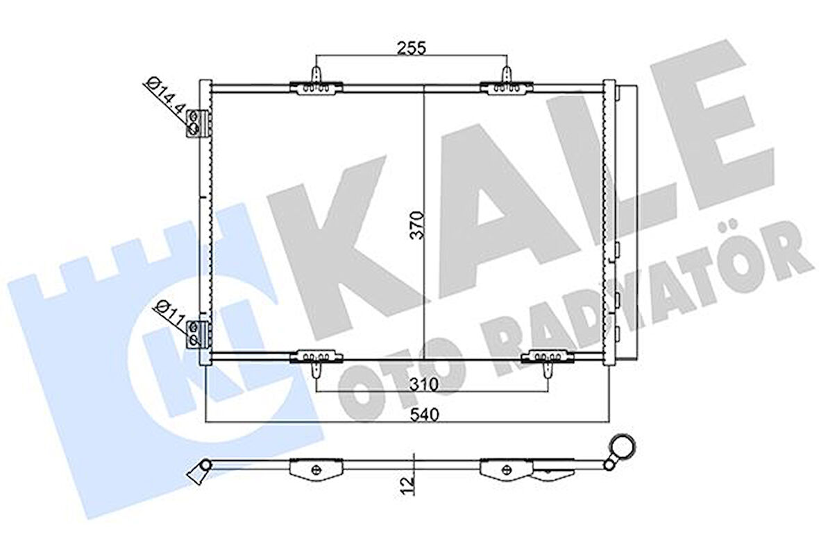 KLİMA RADYATÖRÜ KONDENSER CROSSLAND 2017 P207 2006 P208 2012-2019 P2008 2013 C3 2009 AIRCROSS 2017 C4 2014 DS3 2010 1.2-1.4-1.6 VTI-HDI-THP-PURETECH AL/AL 538X368X16 6455 EK 6455 HF 6455 HG