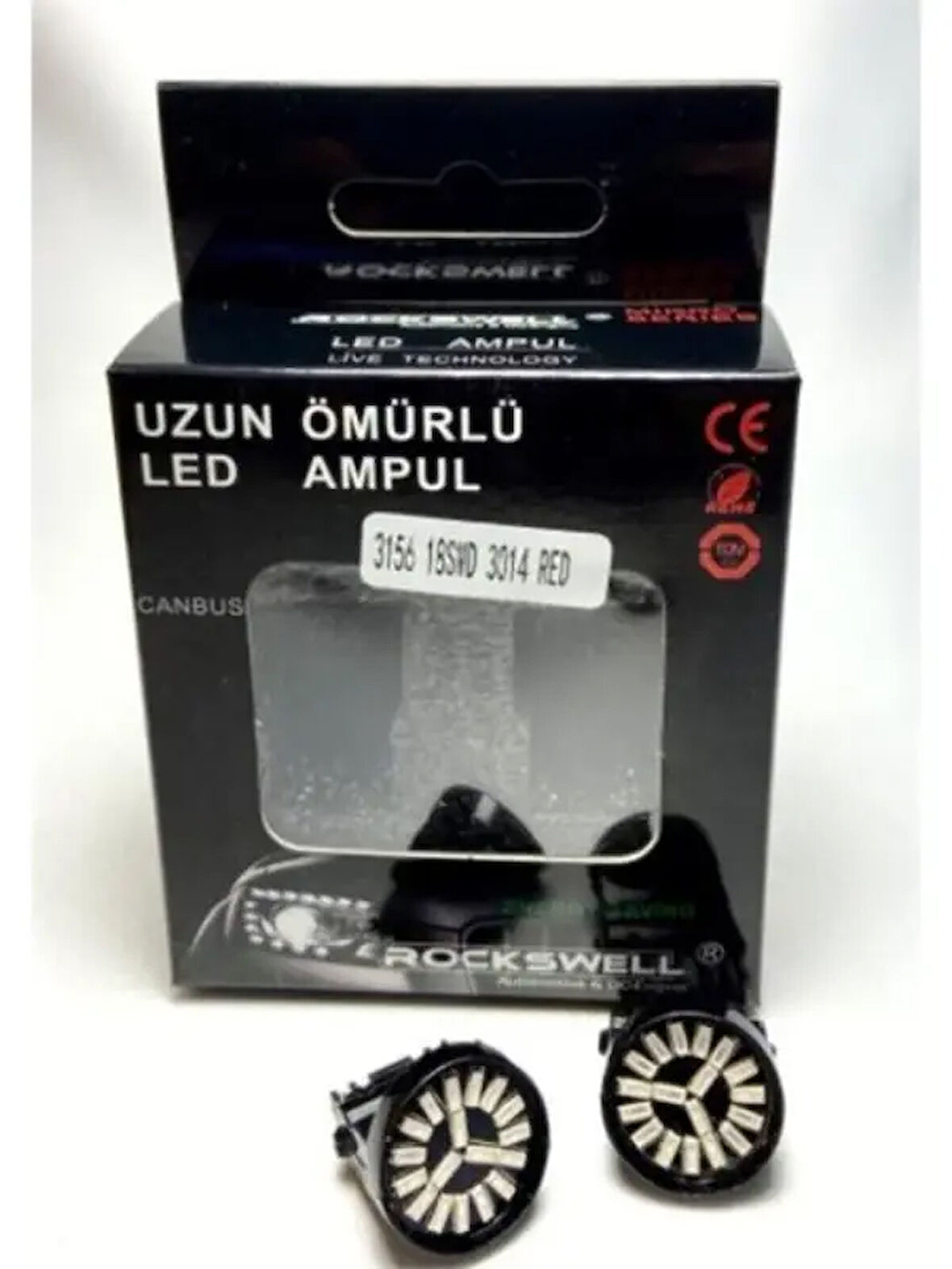 LED AMPUL T20 18 LED KIRMIZI 12V
