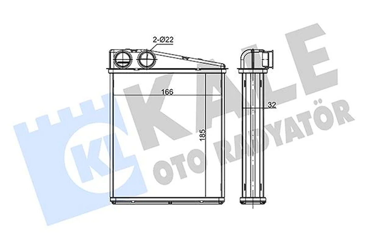 KALORIFER RADYATORU MERCEDES W169 W245 . MINI R55 R56 R60 A1698300761 64113422666