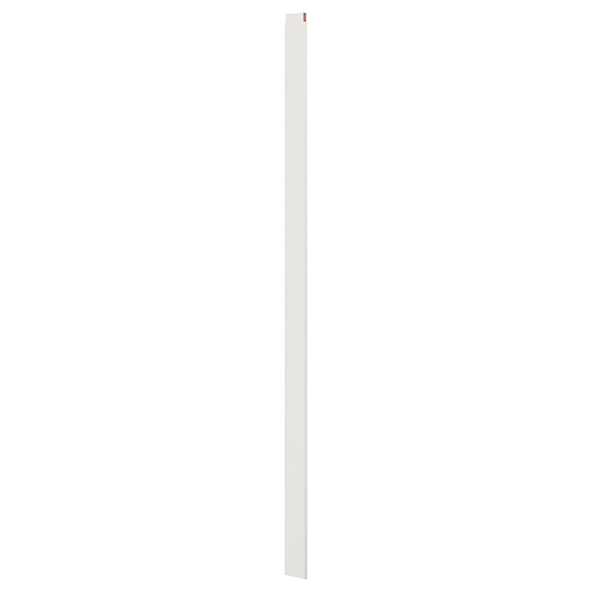 Gömme dolap için durdurma çubuğu, beyaz, 240x11x1.8 cm, 3 parça