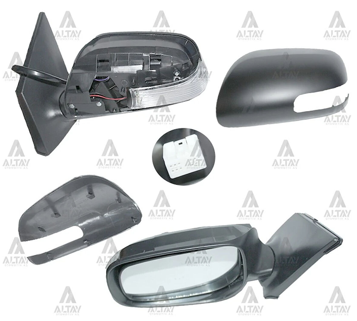 AYNA DIŞ DİKİZ COROLLA 2010-2013 ELEKTRİKLİ SİNYALLİ OTOMATİK KATLANIR SOL 7 FİŞLİ 87940 12F30