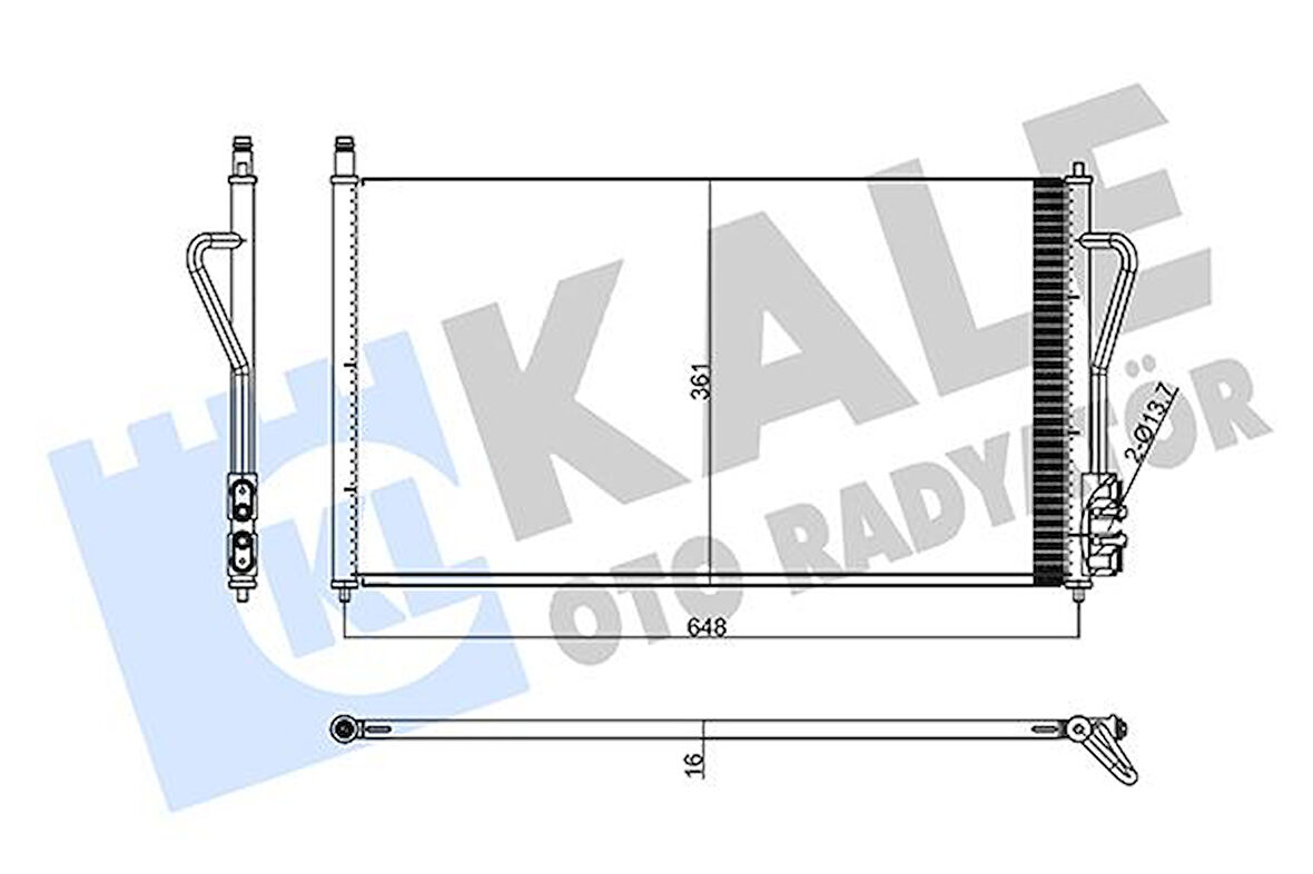 KLIMA RADYATORU FOCUS 1 1.4 165 1.8TDCI 1.6 ZETEC S 165 1998-2004 MEYS4H19710CA YS4H19710BB 1671708