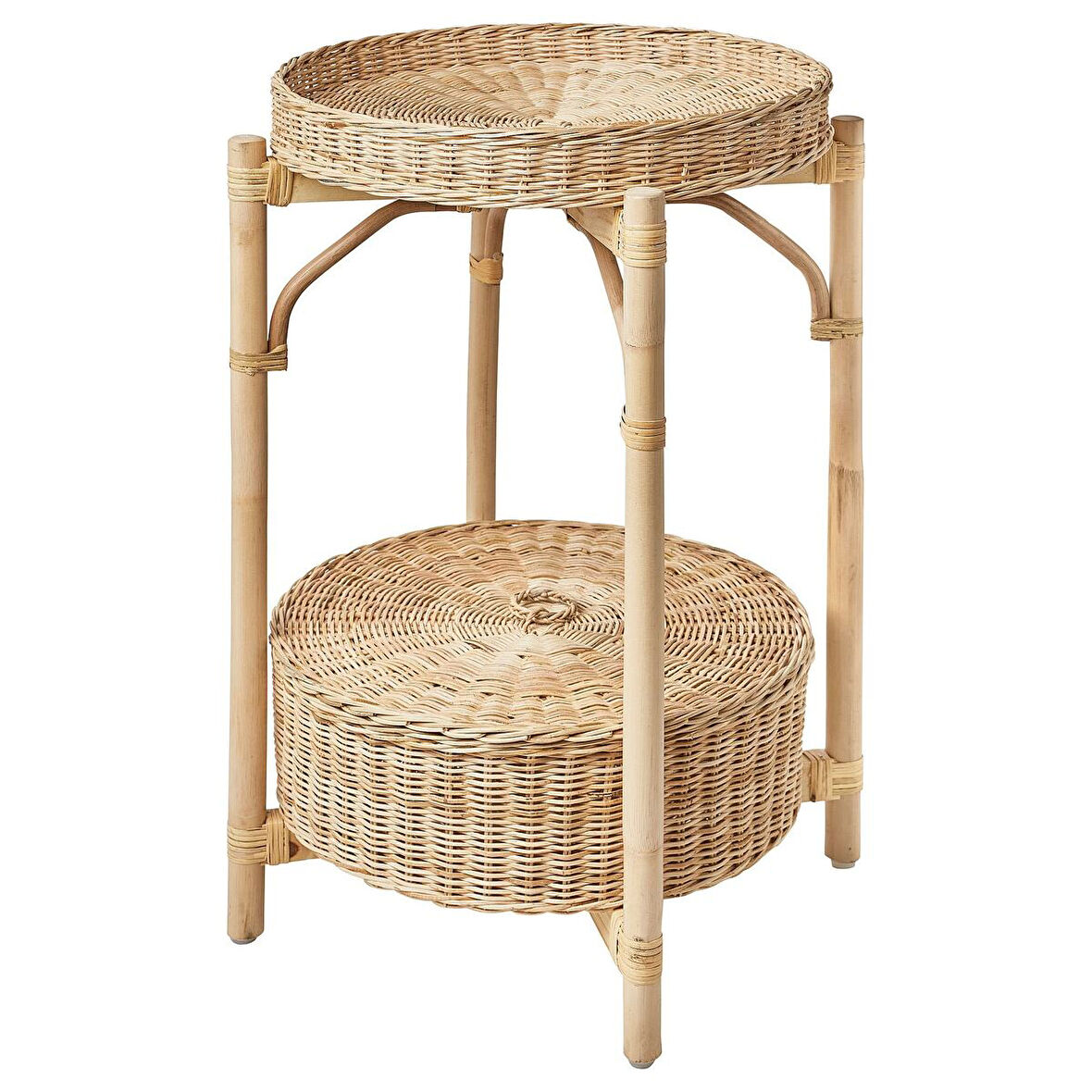 Komodin, rattan, 52 cm