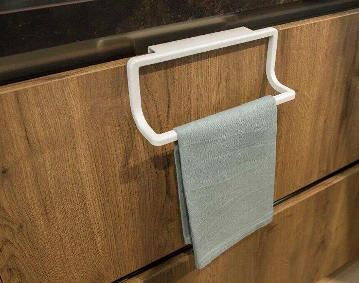 TOWEL HANGER Dolap Kapağına asılabilen havluluk, havlu askısı BEYAZ 