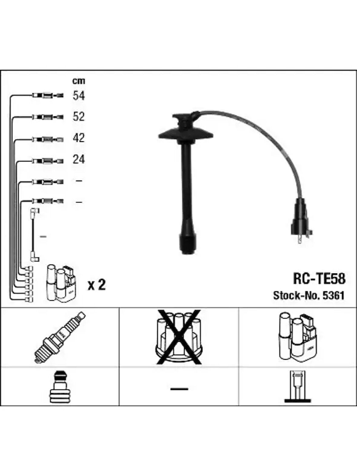 BUJI KABLOSU RC TE58
