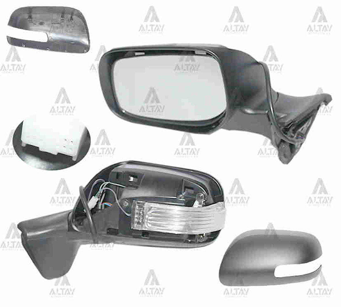 AYNA DIŞ DİKİZ AURIS 2010-2012 ELEKTRİKLİ ISITMALI SİNYALLİ SOL 87906 02200