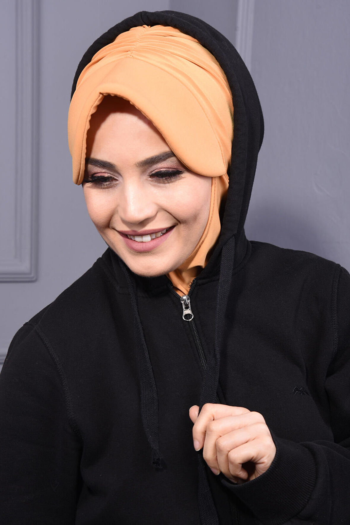 Spor Şapka Scarf Hardal Sarısı - Hardal