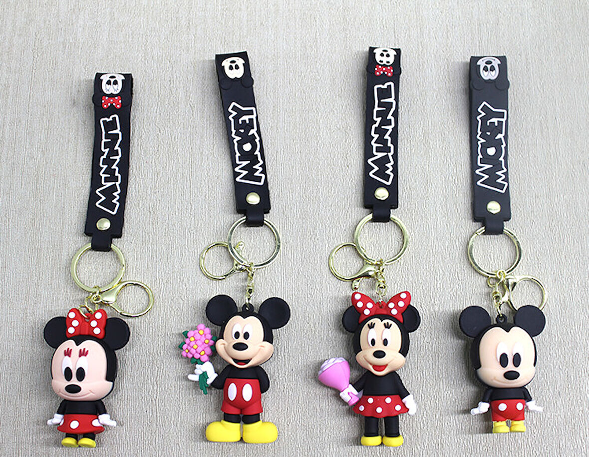 Mickey - Minnie Mouse Silikon Anahtarlık 
