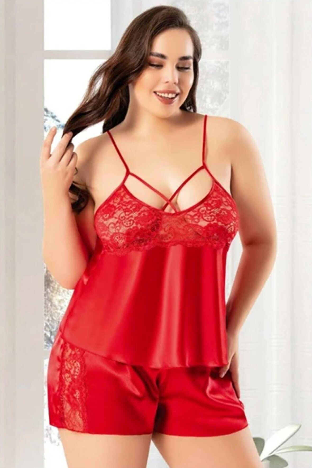 Miss Laris 4227 Gecelik - TEK RENK - 3XL