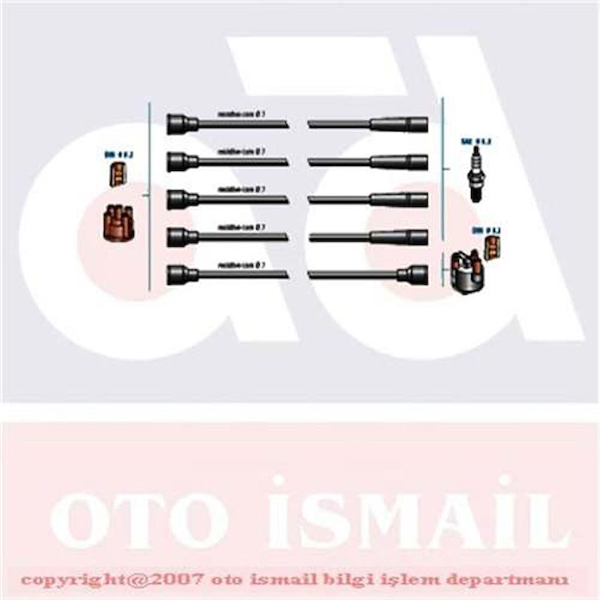 BUJİ KABLO TK R19 1989-1994 -CLIO 1.2 1990-1996 -TWNG 1.2 C3G 1993-1997 7702252450