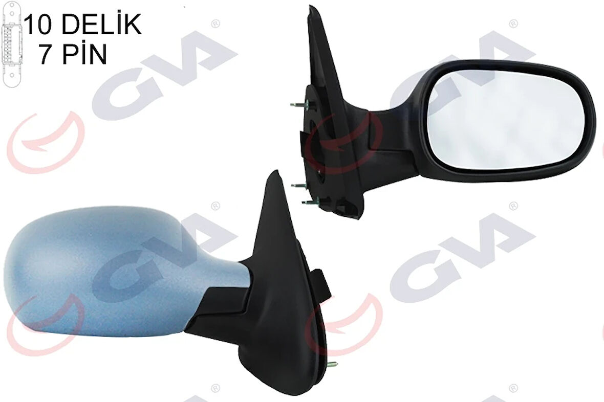 DIŞ DİKİZ AYNASI SAĞ MEGANE 1999 ELEKTRİKLİ ISITMALI SENSÖRLÜ ASTARLI 7 FİŞ VM-129EHPSR 7700431470 8200074440