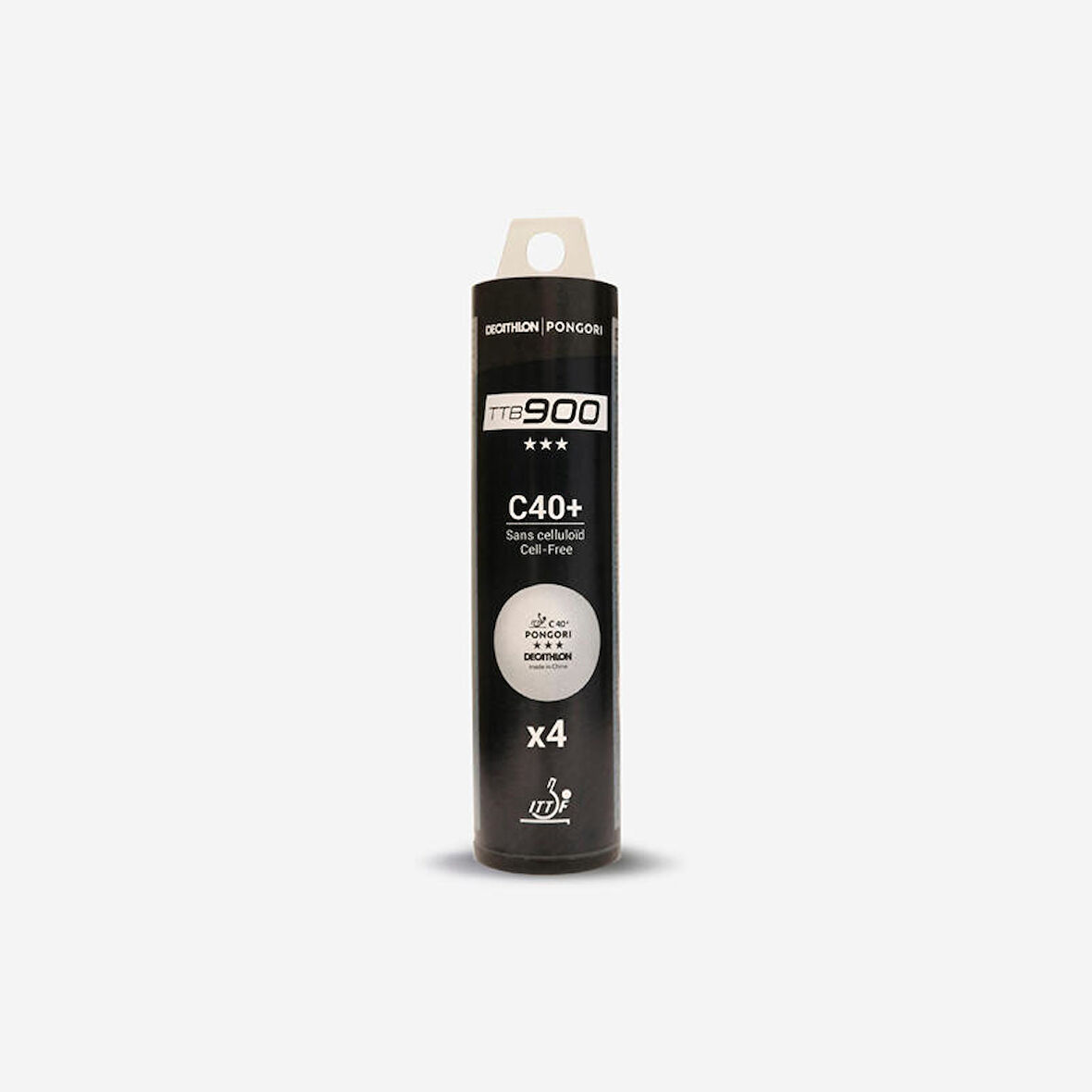 Masa Tenisi Topu - 3*  X4'lü - Beyaz - 900C