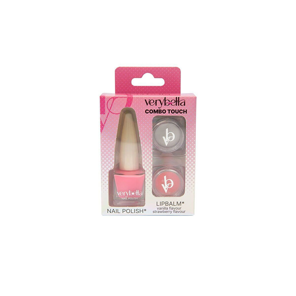 VRB37000 Very Bella - Bakım Seti (2 farklı renk ve aromalı lip gloss+oje)