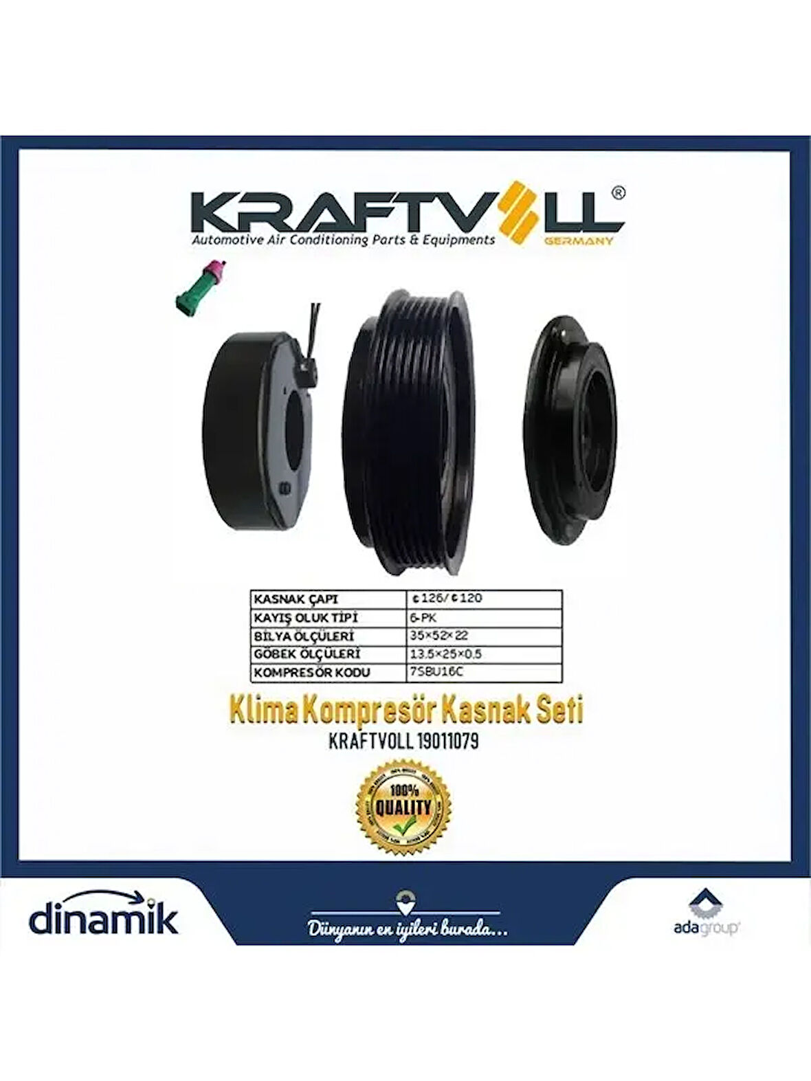 KLIMA KOMPRESOR KASNAK SETI VW PSASSAT V / AUDI A4-S4