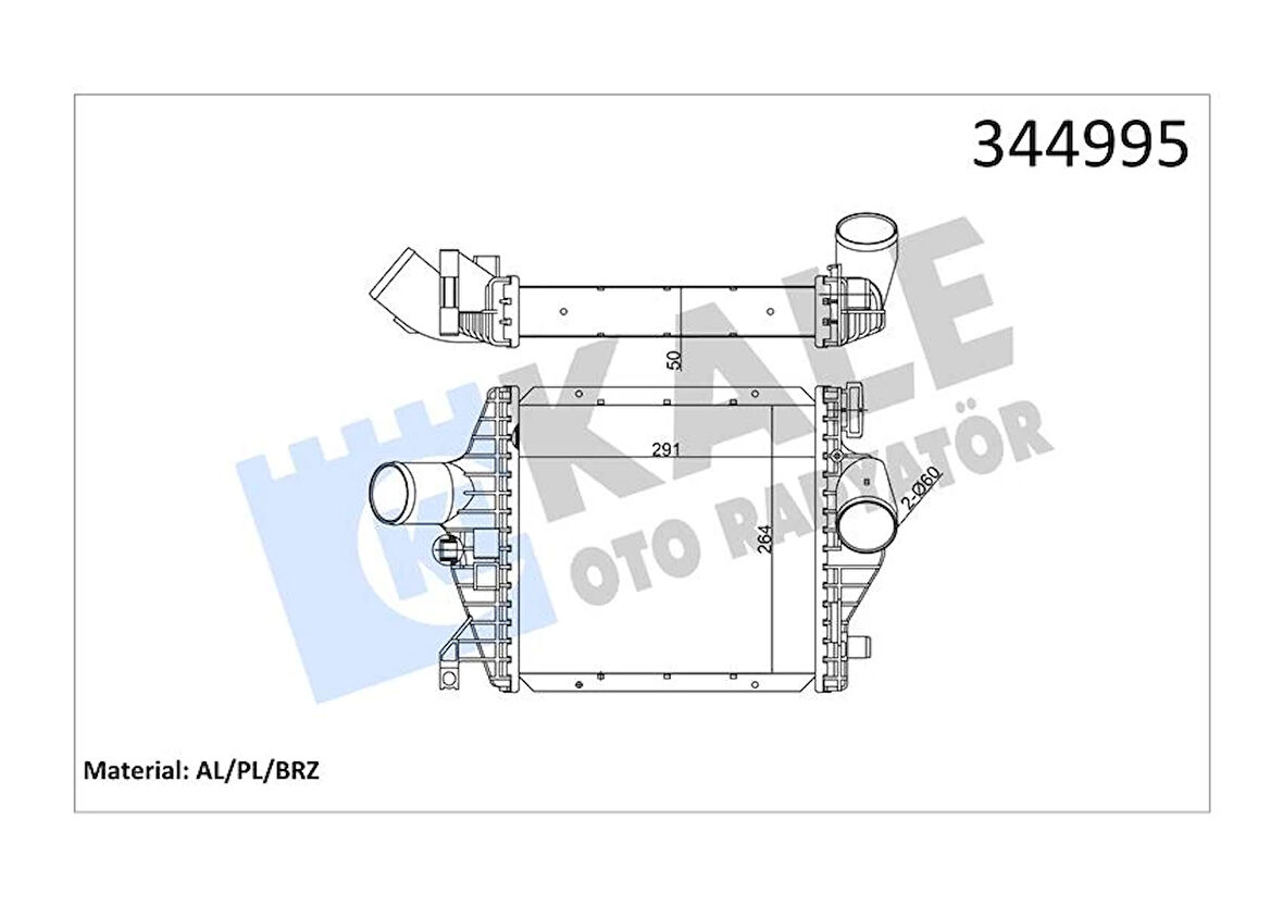 TURBOSARJ RADYATORU MERCEDES VITO W638 1997-2003 A6385012901
