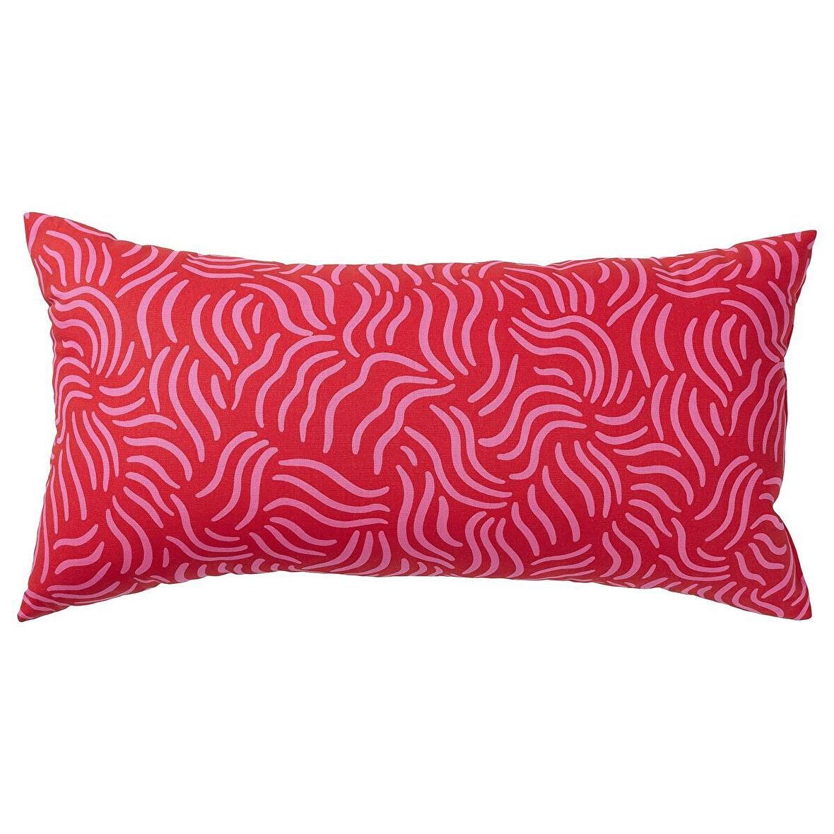 Kırlent, parlak kırmızı-parlak pembe, 30x58 cm