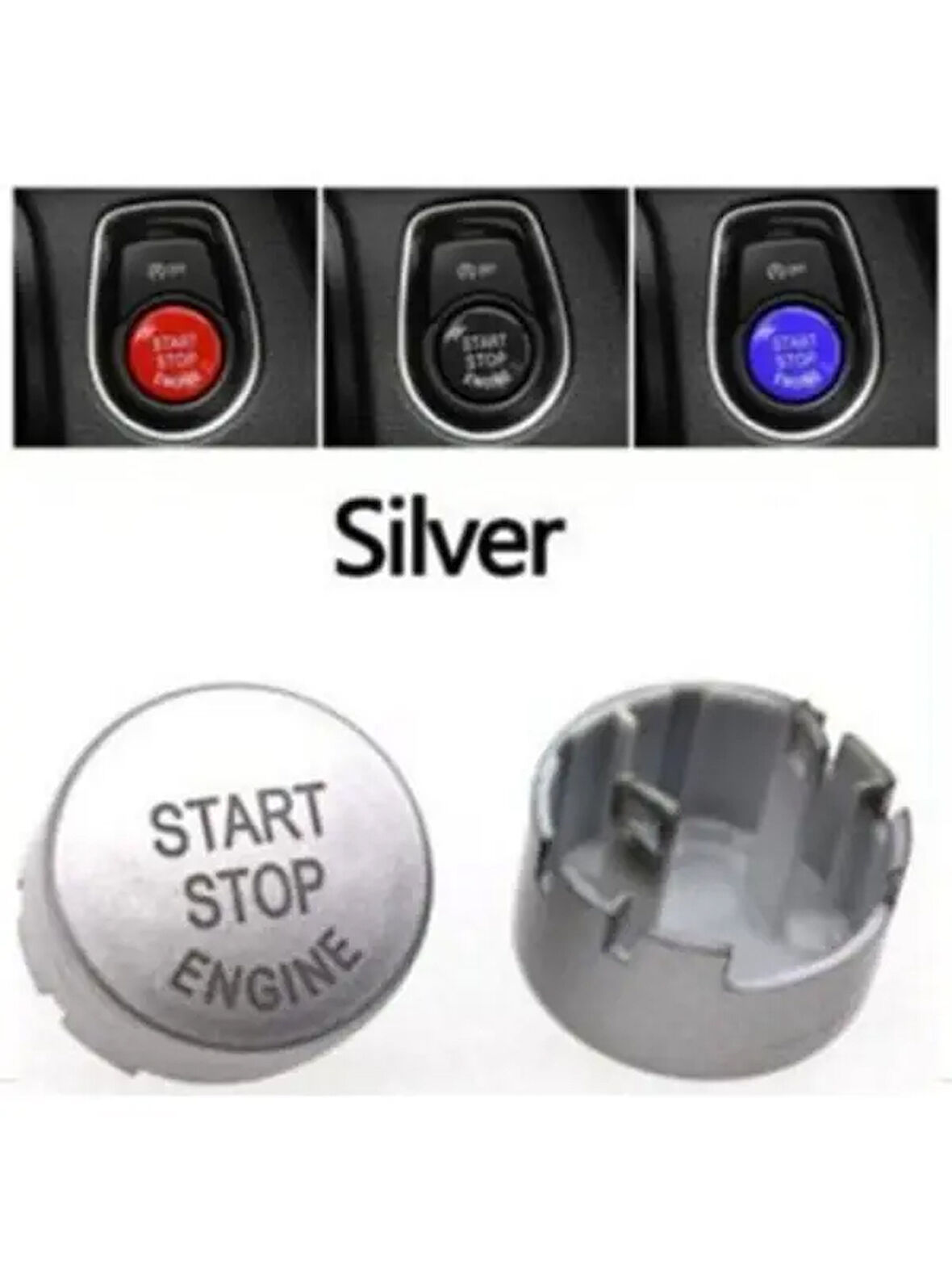 START STOP DÜGME KAPAGI GÜMÜS  BMW F10 LCI F07 F06 F11 F12 F13 F01 LCI