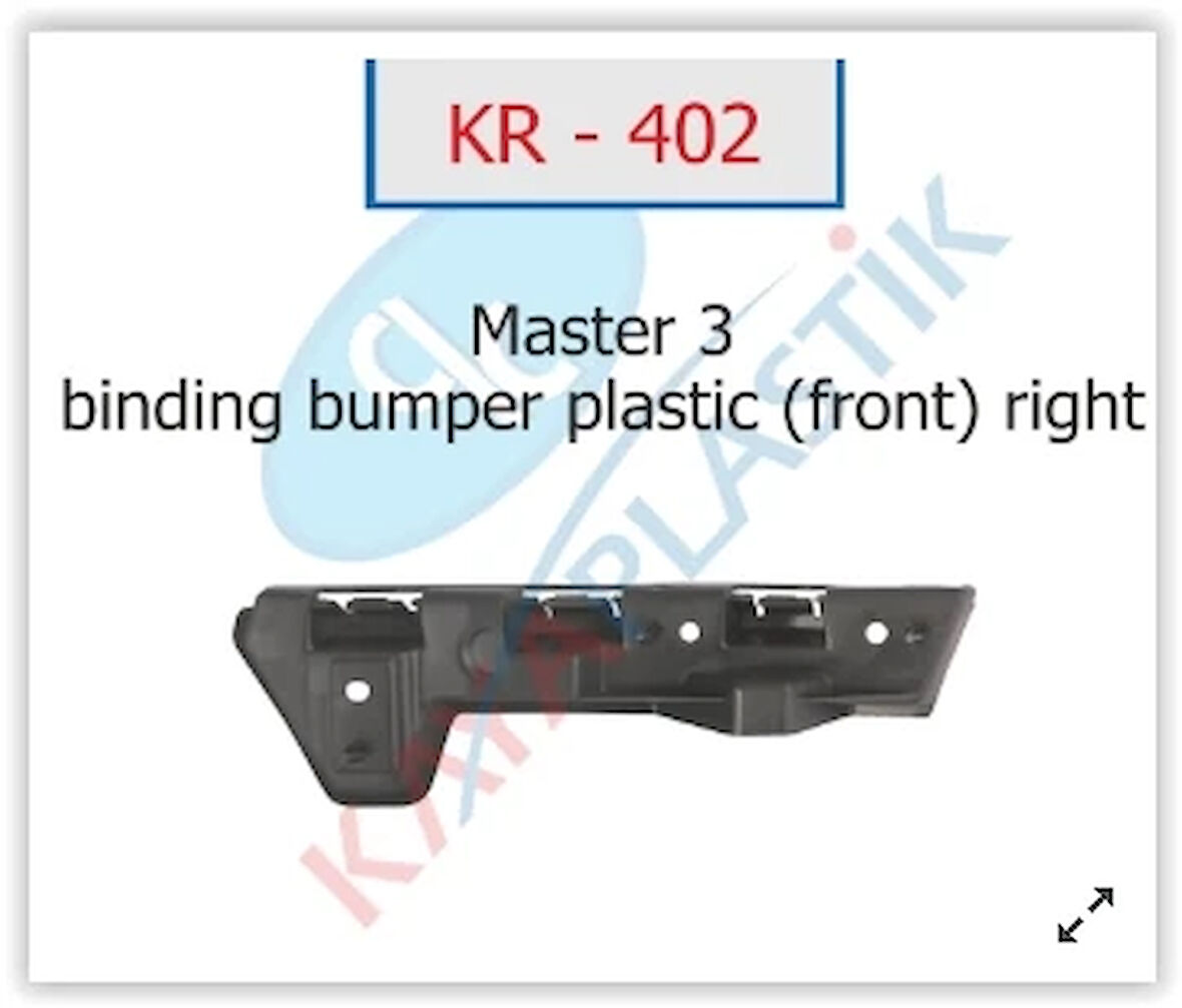 ÖN TAMPON BRAKETİ SAĞ MASTER 3 960160002R