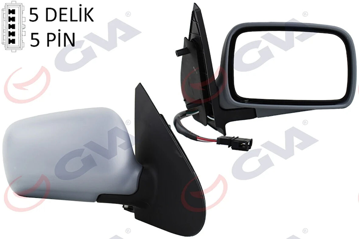 DIŞ DİKİZ AYNASI SAĞ POLO 1994 ELEKTRİKLİ ISITMALI KONVEKS 5 FİŞ VM-184R 6N1857508AGRU