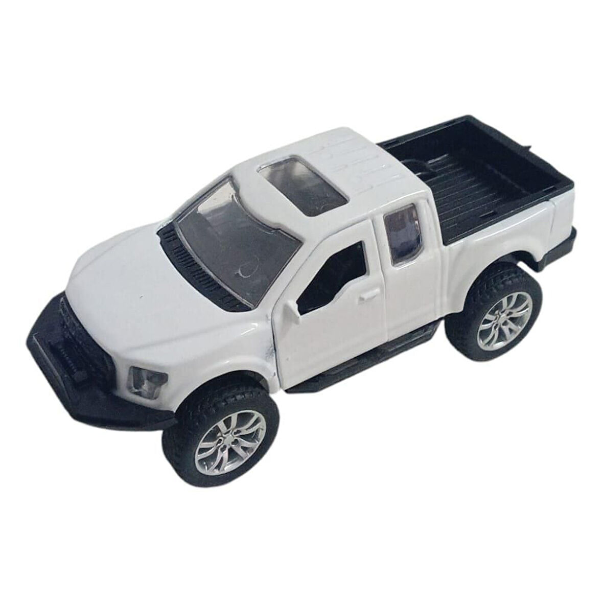 Çek Bırak Metal Arazi Aracı 13 cm - Beyaz