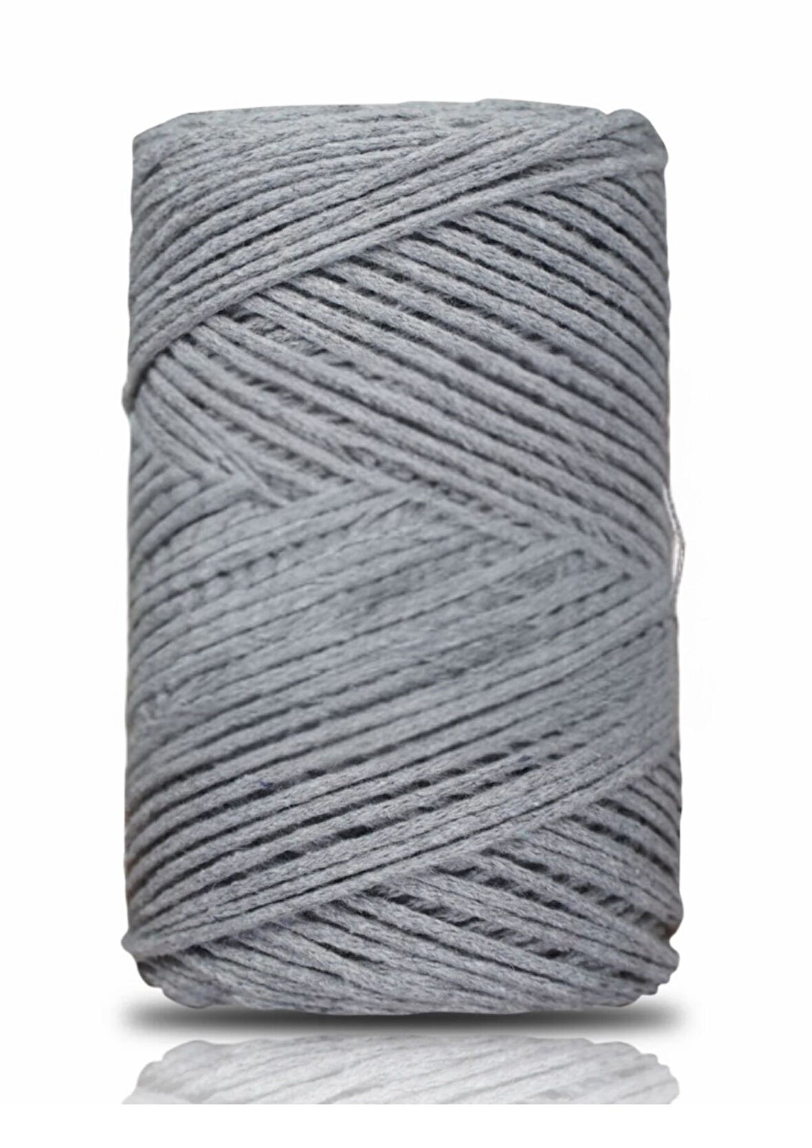 Pamuk Makrome 2 mm Gri