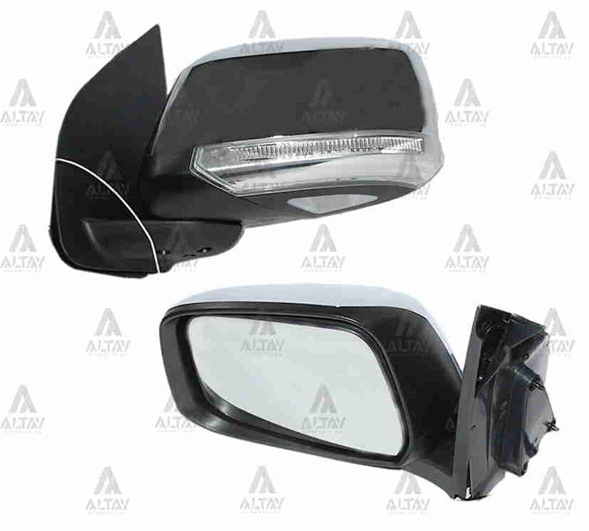 AYNA DIŞ DİKİZ PICKUP 2008 NAVARA ELEKTRİKLİ ISITMALI SİNYALLİ OTOMATİK KATLANIR KROM SOL 96302 41010A