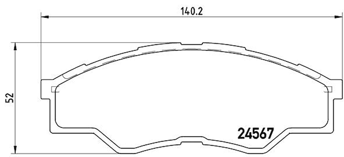 ÖN FREN BALATA TOYOTA HILUX 2.5L 2KDFTV KUN15 VIGO 4X2 2008-2009 044650K160 04465YZZQA 044650K010