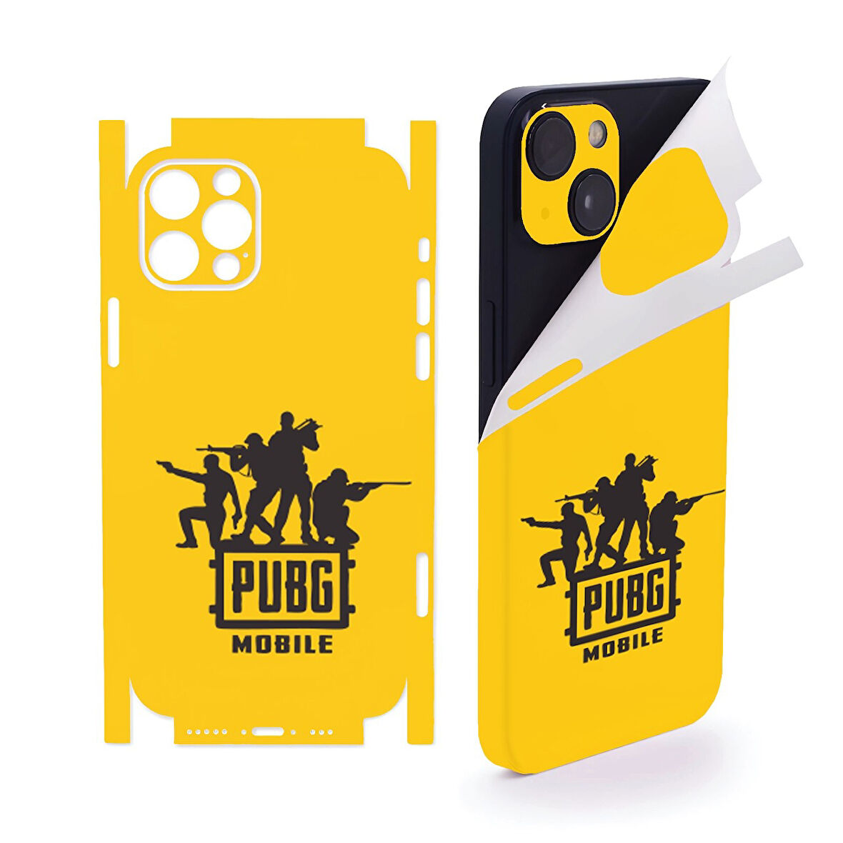 İphone 16 için full kaplama sticker çizilme önleme kılıfsız kullanım için PUBG 2