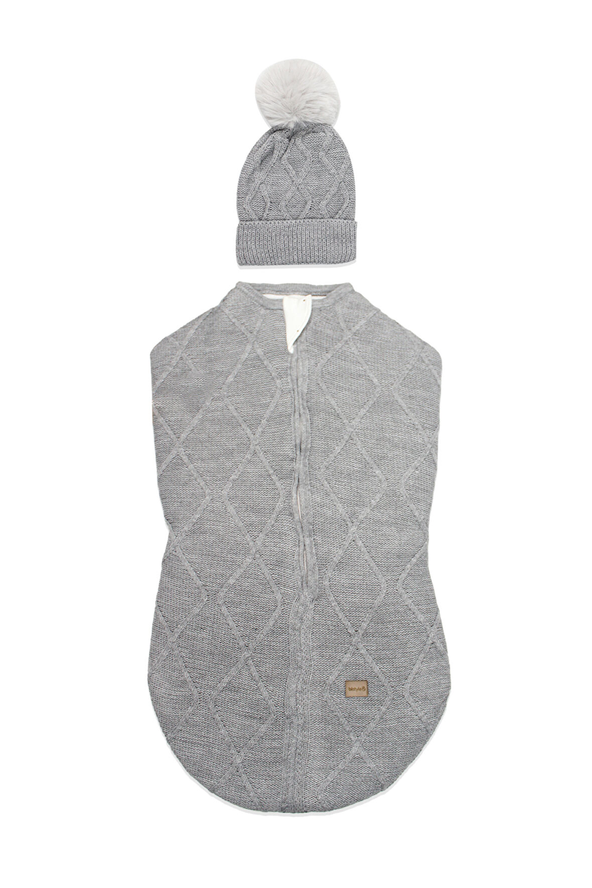 Bistyle Baby İn Swadding Triko Kundak 75108 Gri