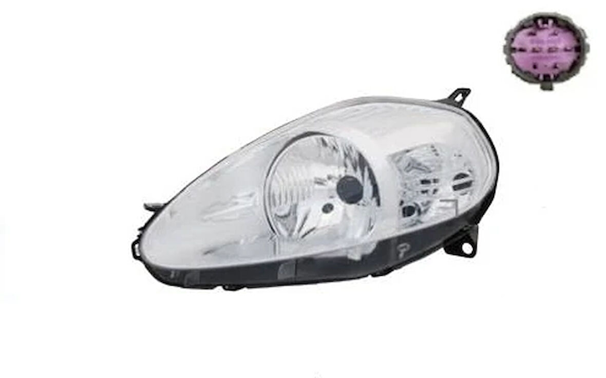 2020A850-B5-2B F.GRANDE PUNTO ÖN FAR EL.MOT.KROM MOR SOKET UYUMLU LH.2008-2009 51840995