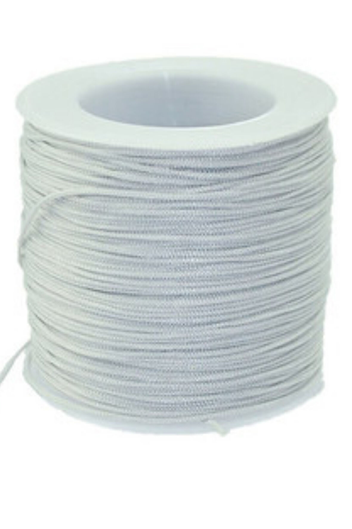 Paraşüt İpi, Bileklik-Kolye örgü ipi 1 mm 50 metre Gri