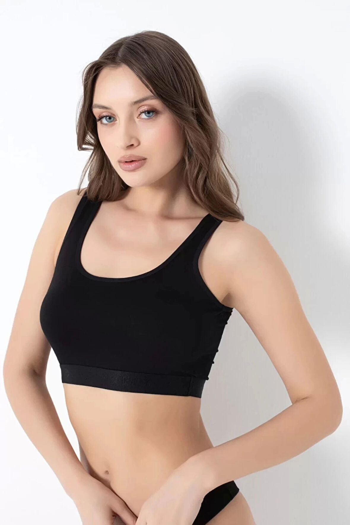 G-Box 941 Kadın Bambu Kalın Askılı Pedli Büstiyer